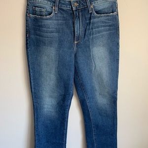 Paige jeans. Mid rise. Straight leg.